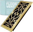 Home Intuition Victorian Floor Vent Cover Register For Hvac Duct 2"X12". Fixed Price $22.99.
