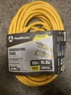 South Wire, Generator Cord, 50 12/3, 20A, L5-20P & L5-20R, Sjtw. Fixed Price $53.18.