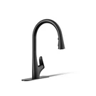 Kohler Leto R31548-BL Matte Black Single Handle Pull-down Kitchen Faucet. Fixed Price $189.00.