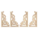 4PCS Wooden Corbels Carved Dresser Decor Carving Decal Onlays Home .... Fixed Price $20.72.