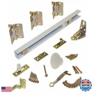 Johnson Hardware 1700 Series 30 In. Track 2-PANEL White Bi-fold Set. Fixed Price $60.27.