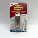 3M Command Bath Double Hook Large Satin Nickel Holds Up To 4LBS 1 Pack. Fixed Price $9.39.