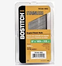 Bostitch Finish Nail, 2-1/2 15 Gauge, Stainless Steel, Coated, Round Head. Fixed Price $47.99.