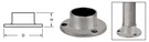 Crl HR10YBS Brushed Stainless Full Flange For 1" Tubing. Fixed Price $15.41.