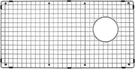 Sink Bottom Grid 28-1/4" X 14-3/8", Side Drain With Corner Radius 3/8",NDG2814S. Fixed Price $80.00.