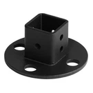 8 Pack 1"X1"BLACK Square Post Flange Base Anchor Deck Fence Railing Floor Mount. Fixed Price $38.92.