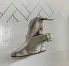 Moen Adler One-handle Low Arc Bathroom Faucet Chrome WS84503. Fixed Price $44.99.