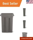 Suncast 23-GALLON Narrow Trash Can With Handles Space-saving Gray Design. Fixed Price $61.00.