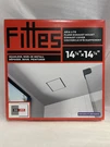 Fittes Flush Exhaust Mount 14.25"X14.25" Aria Lite Rectangular White. Fixed Price $69.95.