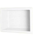 D9. Swanstone AS01075.010 - Solid Single Shower Shelf, 4.125"X7.5"X10.75", White. Fixed Price $99.99.