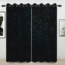 42X96 Inch Starry Sky Blackout Curtains Glowing Twinkle Blue Stars Glitter Ga.... Fixed Price $70.00.