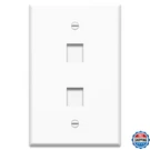 Legrand Onq 2 Port Oversized Double Gang Wall Plate White 10 Pack High-impact Fl. Fixed Price $36.09.