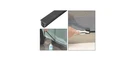 Black Top Rubber Gasket For Laminated Tempered Glass Base Shoe - 100' Roll. Fixed Price $292.23.