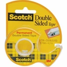 Scotch Permanent Double Sided Tape With Dispenser 0.5 X 250 Inches Case Of 12. Fixed Price $37.22.