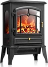 Electric Fireplace STOVE,1500W Infrared Heater With 3D Realistic Flame. Fixed Price $85.99.