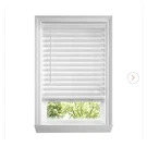 Home Decorators 72 64 White Cordless Premium Faux Wood Blinds New 2.5 Slats. Fixed Price $85.00.