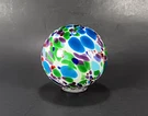 Blown Glass Art Pond Float Multicolored Confetti Orb 3" Decorative Water Ball. Fixed Price $20.00.