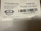 Westbrass D208-50 4-1/4" Standard Kitchen Sink Waste Disposal Flange, 1-PACK,.... Fixed Price $26.03.