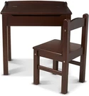 New Melissa & Doug Kids Wood Lift Top Desk Chair Set Espresso Ages 3-8 100 Lb. Fixed Price $99.95.