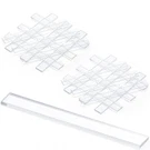 200 Pcs 0.040" X1/4" 2" Clear Setting Blocks For Glass Shower Shims Bulk. Fixed Price $28.40.