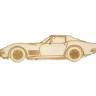 Laser-engraved Wood Ornament, Style: Corv. C3, Birch. Fixed Price $7.00.