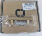 Goldenwarm In. Brushed Brass Cabinet Pull Handle, 76MM Hole Centers -lot Of 30. Fixed Price $35.00.