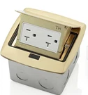 Pop Up Floor Box 20 Tamper-resistant Outlet, Brass PFTR2-BR By Leviton. Fixed Price $34.77.