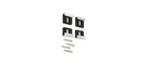 Crl Bright Chrome Quartet Mirror Clamp Set - Dallas Design. Fixed Price $26.47.