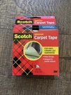3M 1.5"X14YD Scotch Indoor Carpet Tape For Vinyl, Ceramic & Hardwood. Fixed Price $7.99.