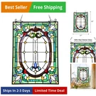 Dancing Style Stained Glass Window Hangings Panels 17" X 22" Fine Handicr.... Fixed Price $238.27.