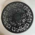 Vintage Cast Iron Stand Bowl Pedestal Basket Horse Triton Pattern. Fixed Price $33.99.
