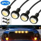 4PCS Led Amber Grille Lights Kit Universal Ford Truck Suv Svt Raptor Style. Fixed Price $9.48.