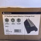 Rooftop Support Block With Galvanized Steel Strut Gauge RTS14-10 Adamax. Fixed Price $22.49.