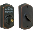 Schlage BE365VCAM716 Electronic Deadbolt, Aged Bronze, Residential, Grade, Met. Fixed Price $161.42.