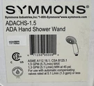 Symmons ADACHS-1.5 1-MODE Compliant Hand Shower Gpm Chrome New E44. Fixed Price $29.04.