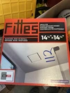 Fittes Flush Exhaust Mount 14.25"X14.25" Aria Lite Rectangular White. Fixed Price $59.99.