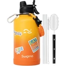 Swigina 2-IN-1 Lid 64 Oz Insulated Water Bottle Ounces, Yellowish Orange. Fixed Price $41.90.