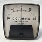 General Electric Panel Meter D-c Amperes To 80. Fixed Price $21.99.