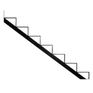 Pylex Outdoor 7-STEPS Stair Stringer 7-1/2" 10-1/4" Powder Coated Steel Black. Fixed Price $107.66.