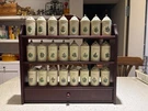 Vintage 1992 Lenox Spice Garden Full Set Of 24 Jars W/ Wooden Rack Never Used. Fixed Price $1199.00.