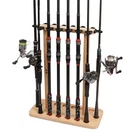Fishing Rod Storage Racks, 100% Wood Floor Stand Pole Holders For Gar.... Fixed Price $39.45.
