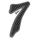 Hy-ko 4.5" Black Zinc Number 7 (10 Pcs.). Fixed Price $34.75.