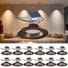 Lightdot 6 Inch Recessed Lighting Pack Brown, 12W Dimmable Led Downlight 3.... Fixed Price $195.99.
