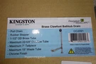 Kingston Brass CC2091 Chain Claw Foot Bath Tub Waste Overflow Drain Chrome. Fixed Price $89.00.