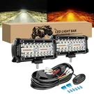 7 Inch Led Bar, White Amber Offroad Fog/driving Lights With Strobe/memory. Fixed Price $36.99.