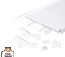 Everbilt Wire Decorative Shelf With White Vinyl Shoe Rack 90308. Fixed Price $27.71.