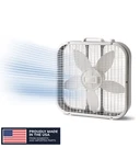 Lasko 20" Classic Box Fan With Weather-resistant Motor, 3 Speeds, 22.5" H, White. Fixed Price $21.24.