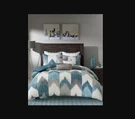 Inkivy Alpine Reversible Chevron Aqua Kingcalifornia. Fixed Price $118.98.