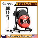 50FTX1/2 Inch Drain Cleaner Machine Sewer Snake Electric For 2" To 4" Pip. Fixed Price $183.91.
