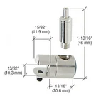 Crl Y01CR Single Sided Connector With Tensioner For 3/8" Glass Polished Nickel. Fixed Price $44.01.